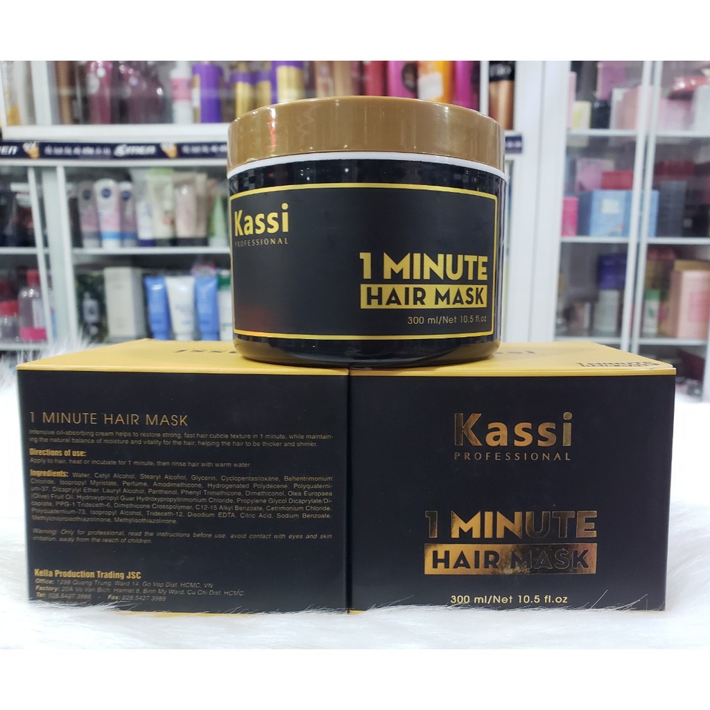 [HCM]Kem hấp ủ tóc phục hồi 1 phút kassi
