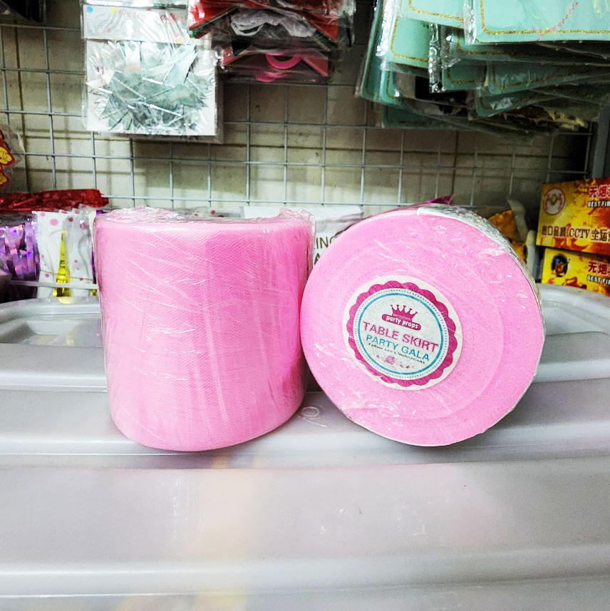 Cuộn voan quây bàn trang trí - Khăn trải bàn sinh nhật 1000*10cm