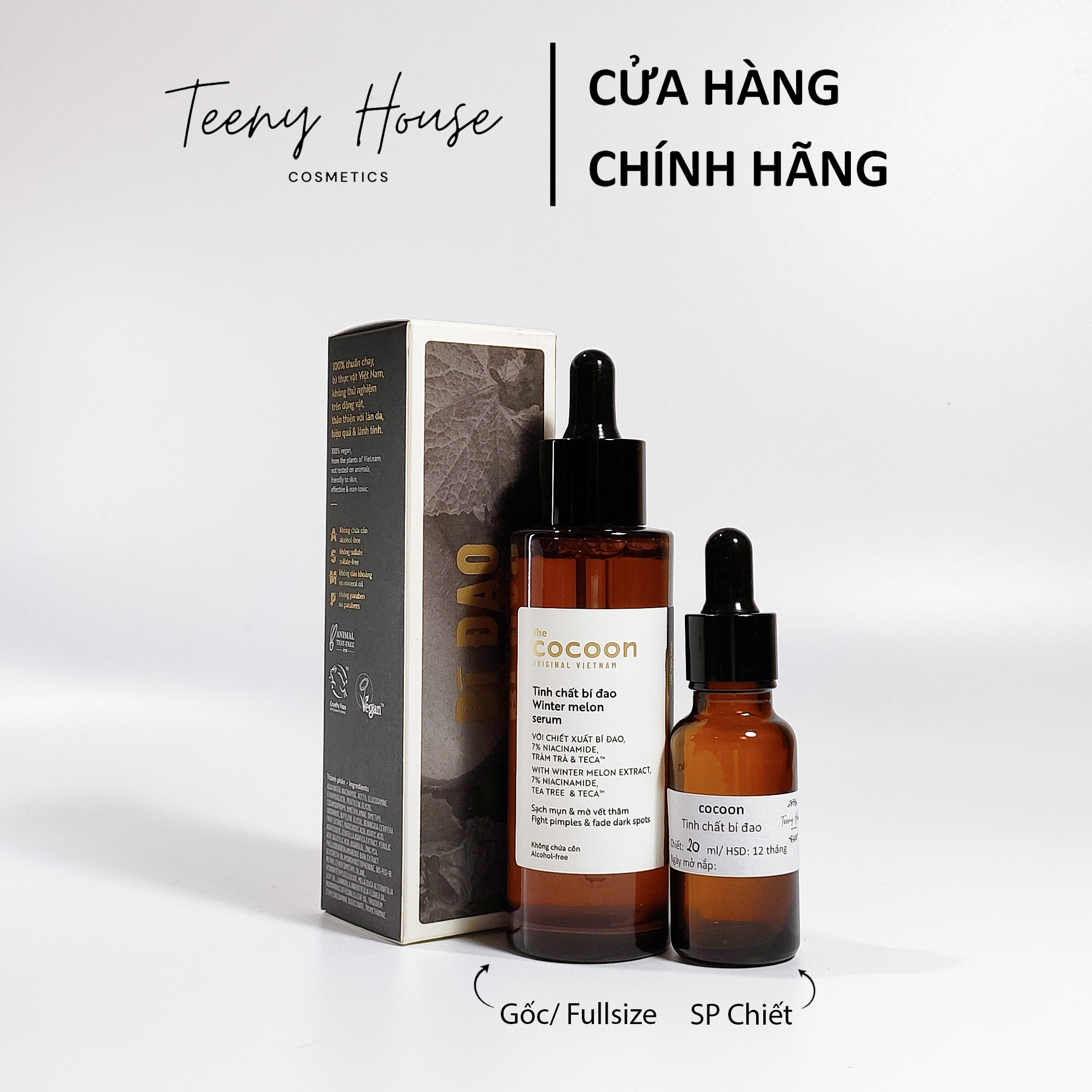 [Chiết-Gốc] Serum bí đao Cocoon dành cho da dầu mụn
