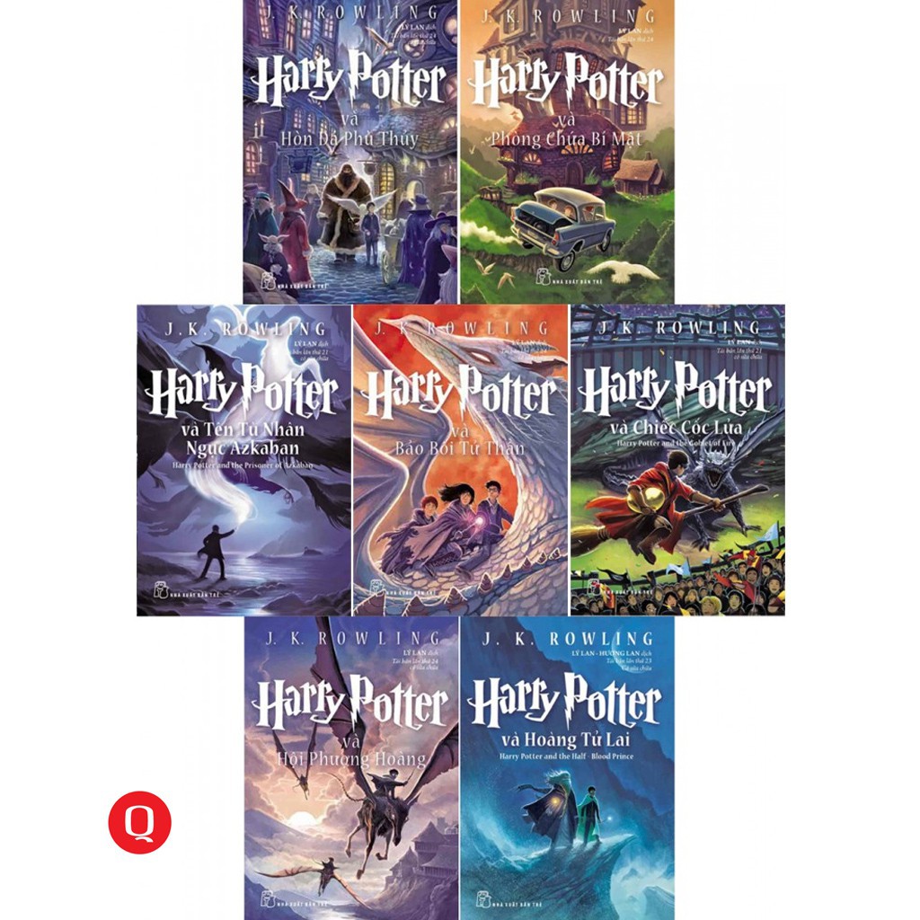 Sách - Combo Harry Potter ( Trọn Bộ 7 Cuốn) + tặng kèm bookmark