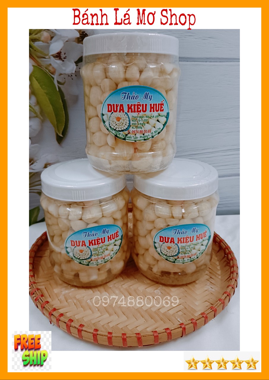 (Freeship) Dưa kiệu Huế chua ngọt hủ 850gr
