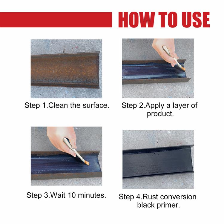 100ML Rust Converter Car Chassis Derusting Car Rust Remover with Brush Multi-Purpose Rust Remover Rust Inhibitor Derusting for Cars functional