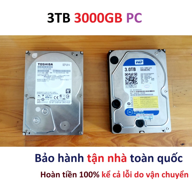 Bảng giá Ổ cứng 3TB HDD 3TB máy bàn 3T 3000GB desktop 3.5 inch HDD 3T 3000G Phong Vũ