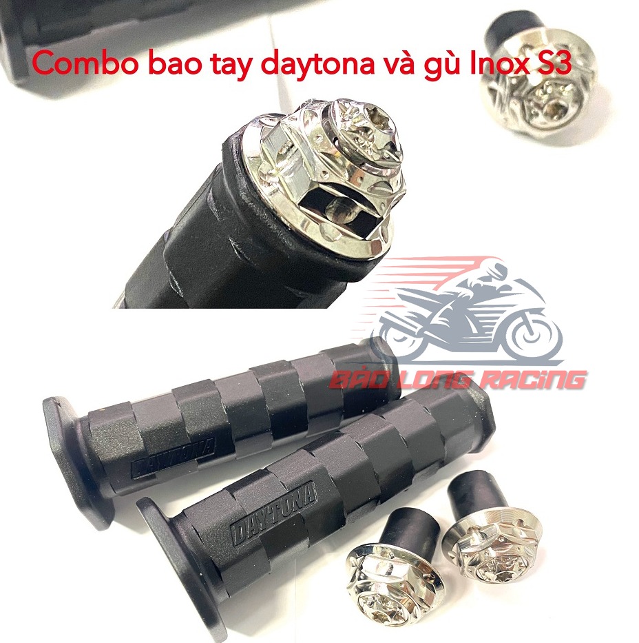 Combo Bao tay Daytona kèm Gù Inox 304 S3 Siêu đẹp,siêu hot...giá siêu rẻ