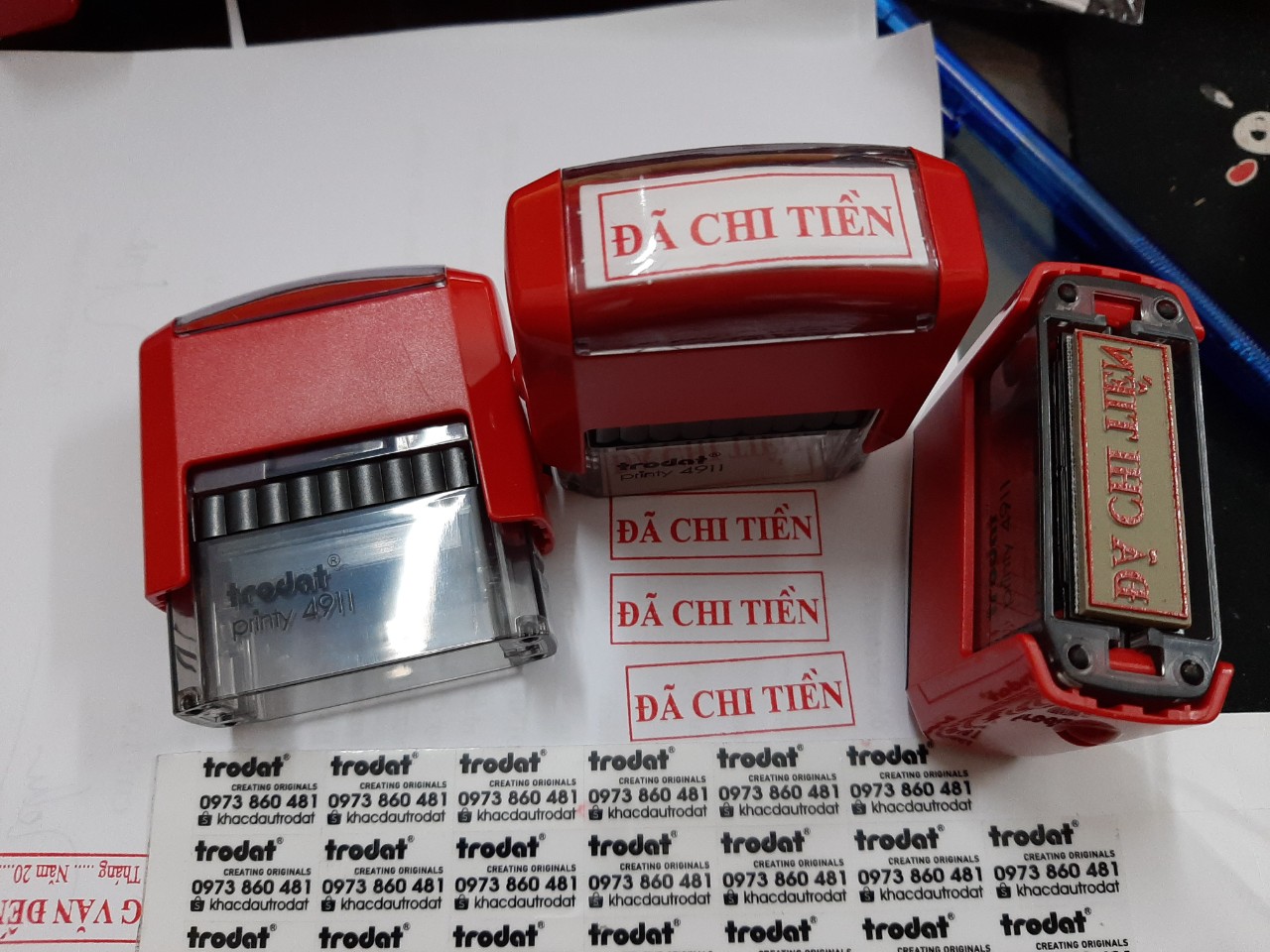 Con dấu ĐÃ CHI TIỀN Trodat 4911 (Loại tốt)