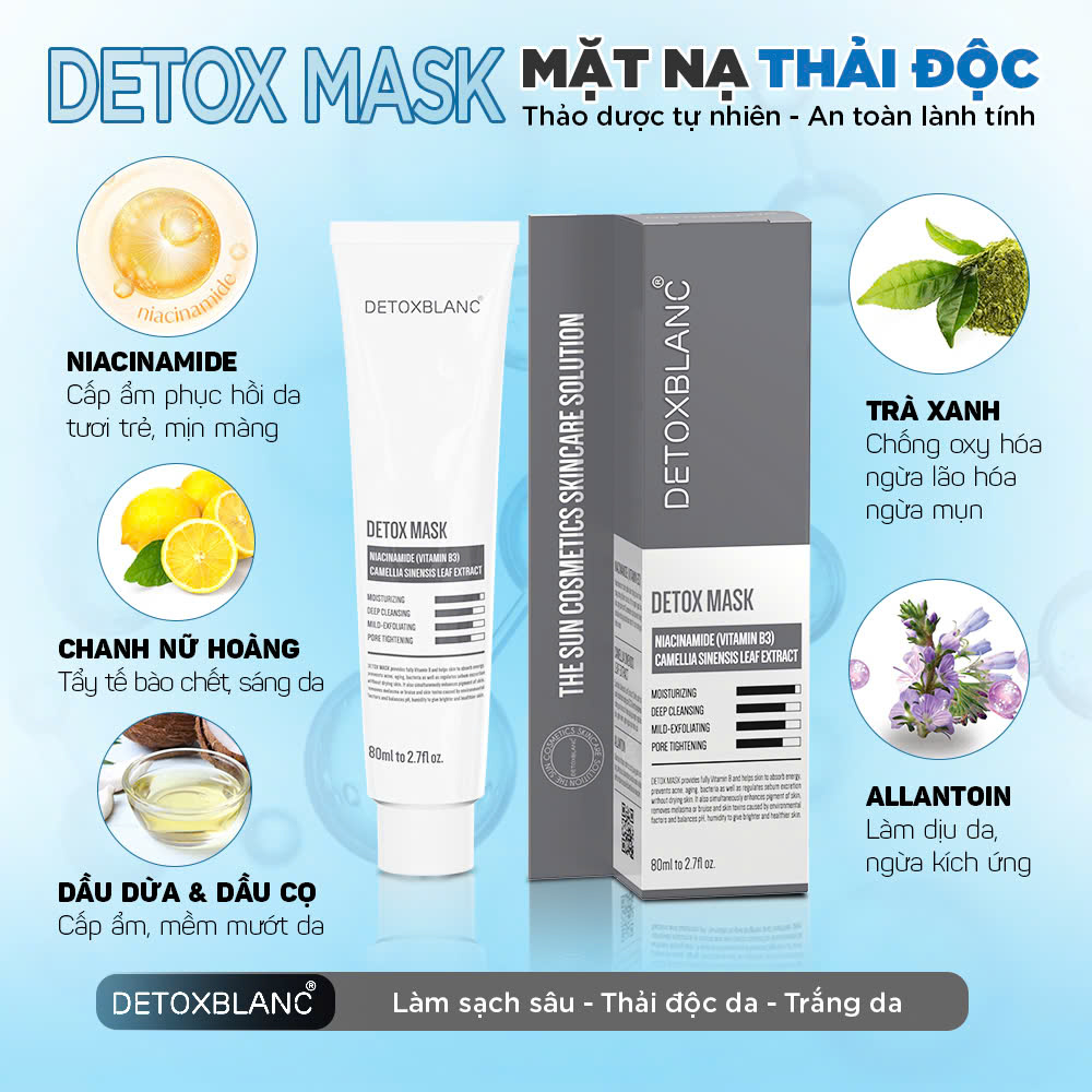 Mặt nạ sủi bọt thải độc Detox Blanc