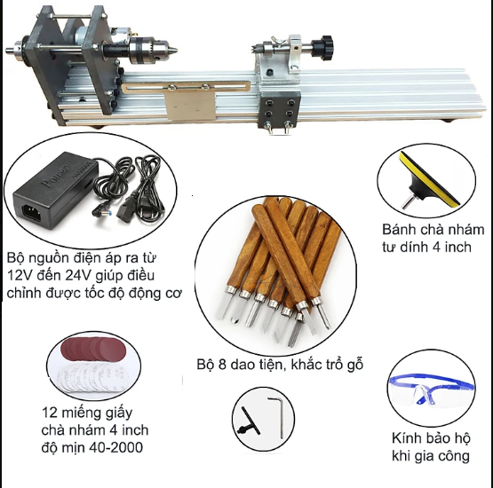 Máy tiện gỗ cỡ lớn