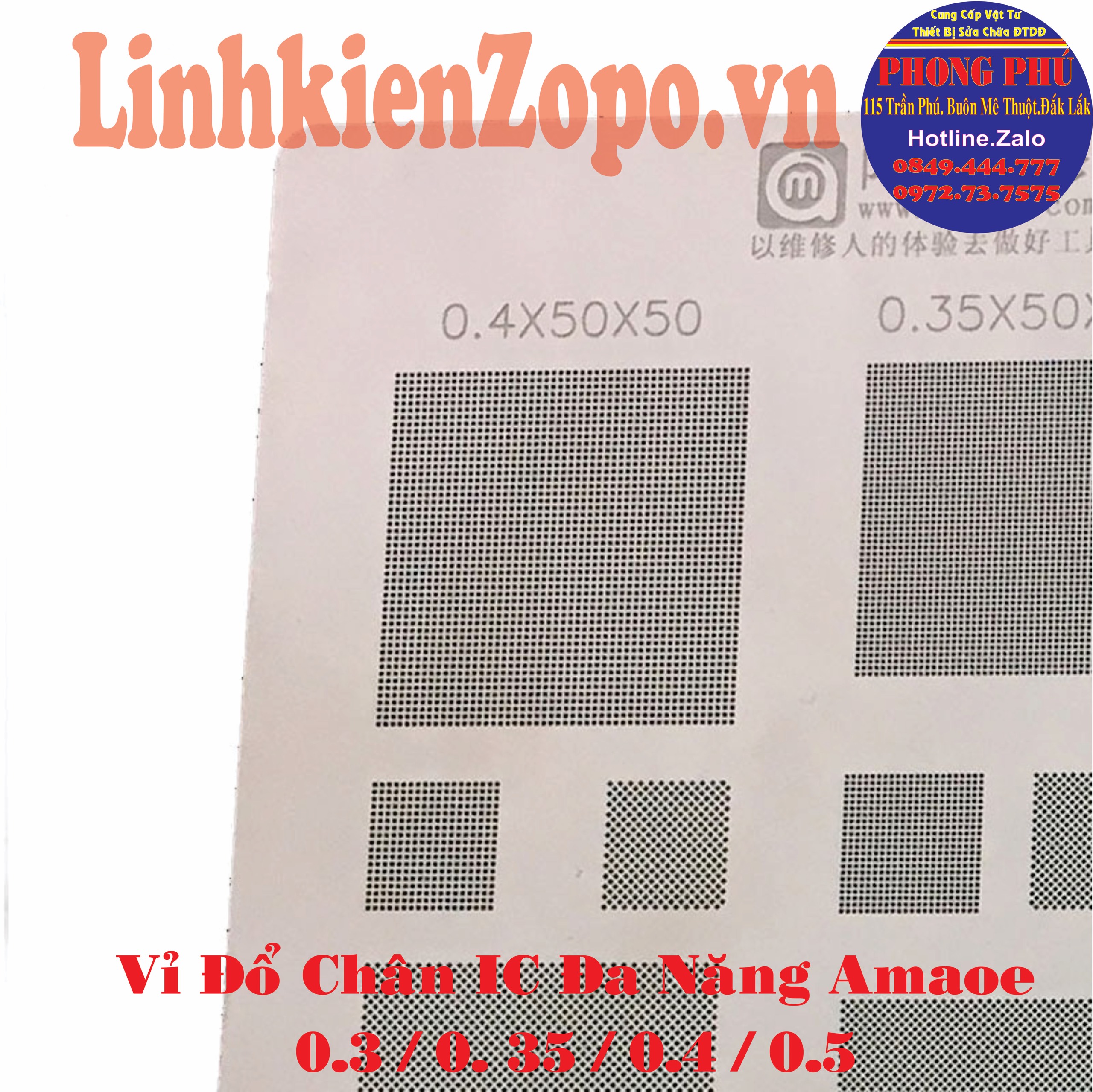 Vỉ Đổ Chân IC Đa Năng M Amaoe 45(0.3 / 0.35 / 0.4/ 0.5)