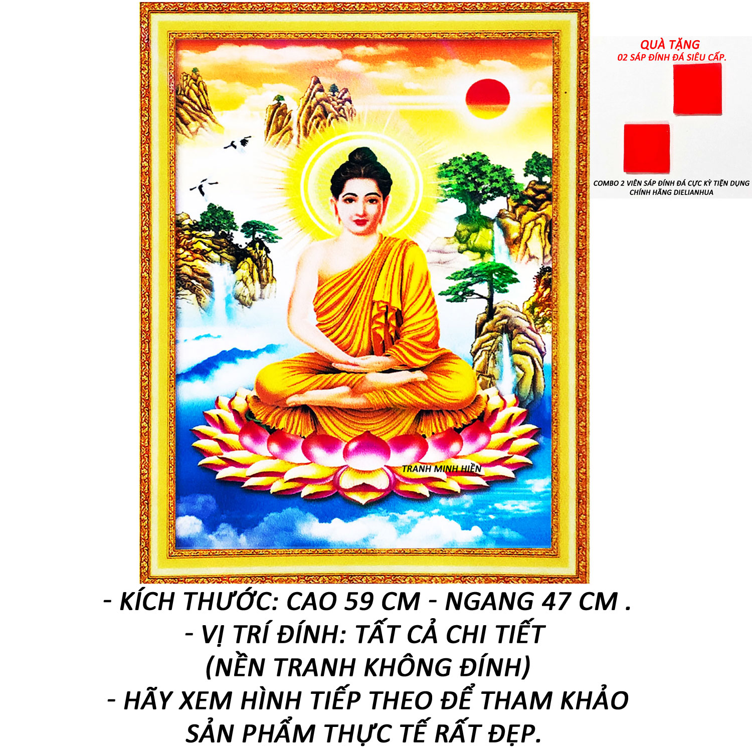 Tranh đính đá 5 Mã Đáo Thành Công 10 - Tranh Minh Hiền