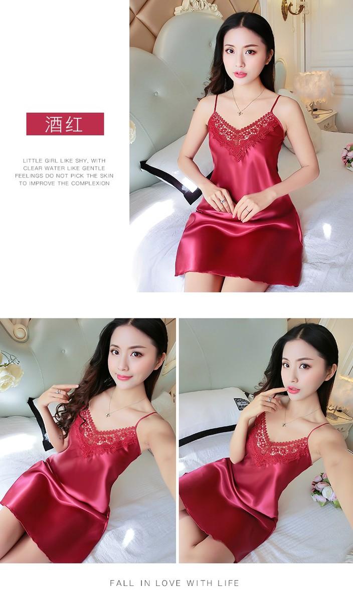 [HCM]Đầm ngủ phi lụa xinh xắn - lindashop
