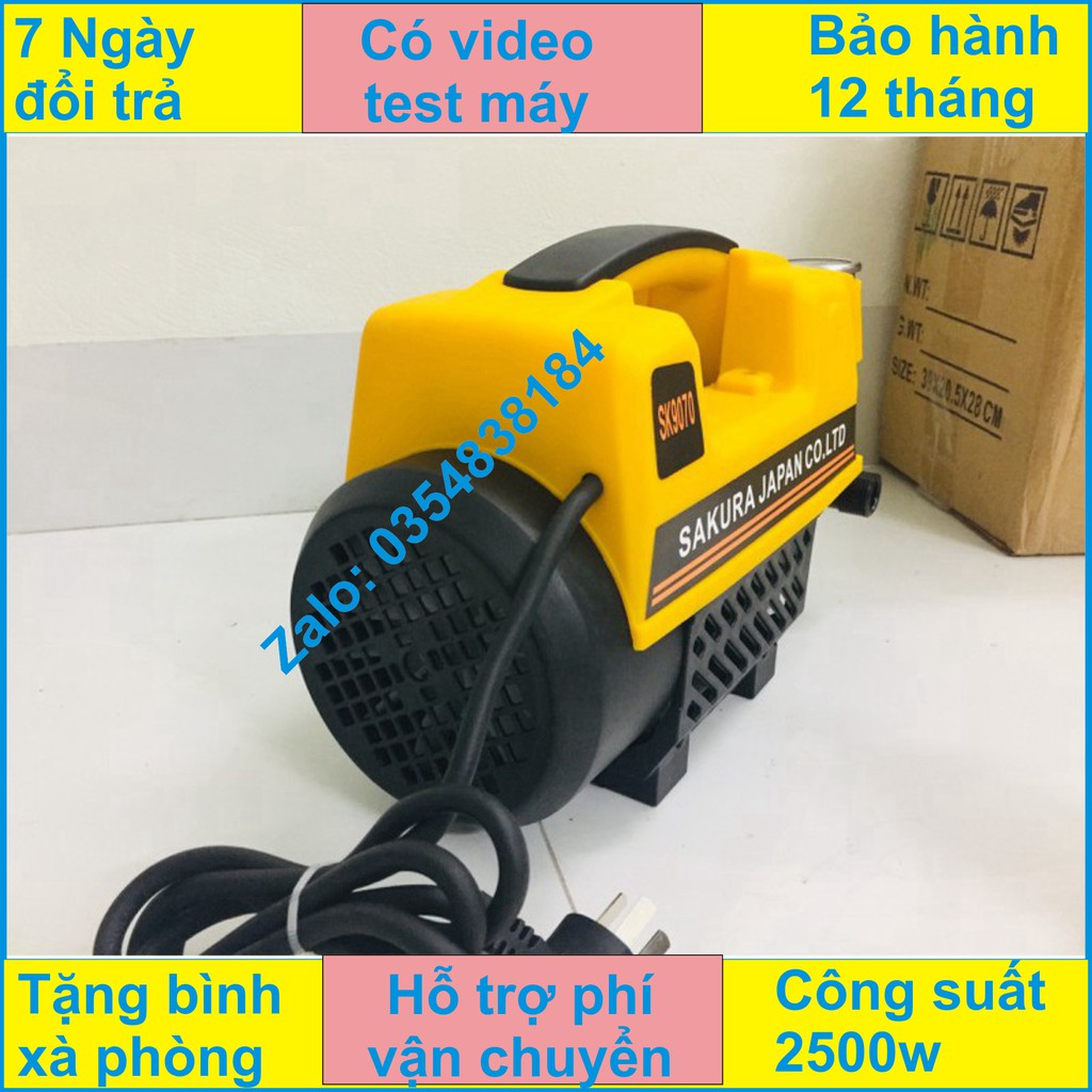 MÁY RỬA XE SAKURA NHẬT BẢN 2500W