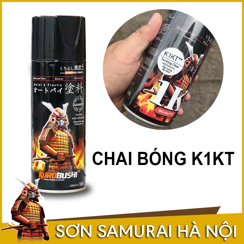 Sơn samurai - Chai phủ bóng lấp lánh K1KT samurai
