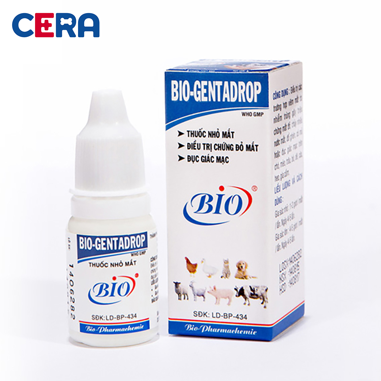 Eye drops dog cat-treatment of eye dog cat-bio gentadrop 10ml