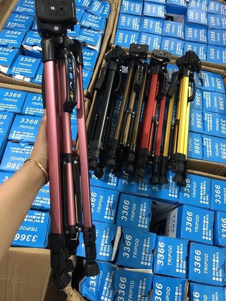 Chân giá đỡ cao cấp tripod 3366 cao 150cm tặng kèm remote bluetooth