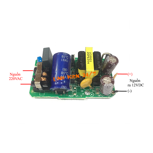 BO MẠCH NGUỒN ADAPTER 12V 2A KHÔNG VỎ