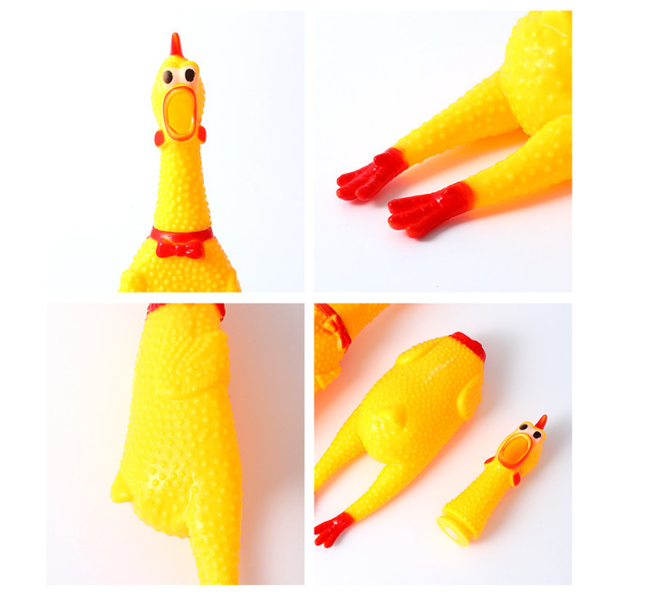 ĐỒ CHƠI CON GÀ LA HÉT CHO THÚ CƯNG,CHÓ MÈO CẮN, GẶM 28CM