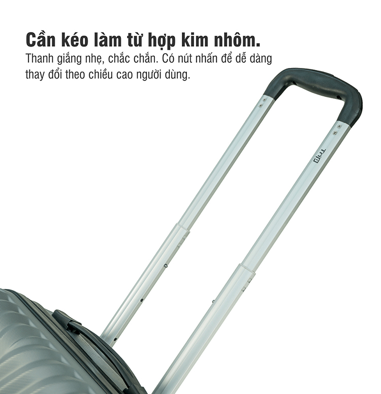 Vali du lịch cao cấp TRIP P11 Bền Chắc - Màu Bạc - (Size 20" 50x35x21cm)