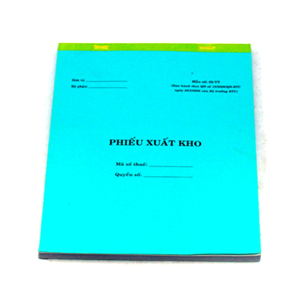 Phiếu xuất kho 3 liên A4 150 tờ
