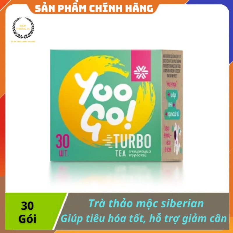 [HCM][ CHÍNH HÃNG ] - Trà thảo mộc Yoo Go Turbo Tea siberian giúp giảm cân tốt cho đường tiêu hóa - Hộp 30 gói  - hộp 30 gói nhập khẩu