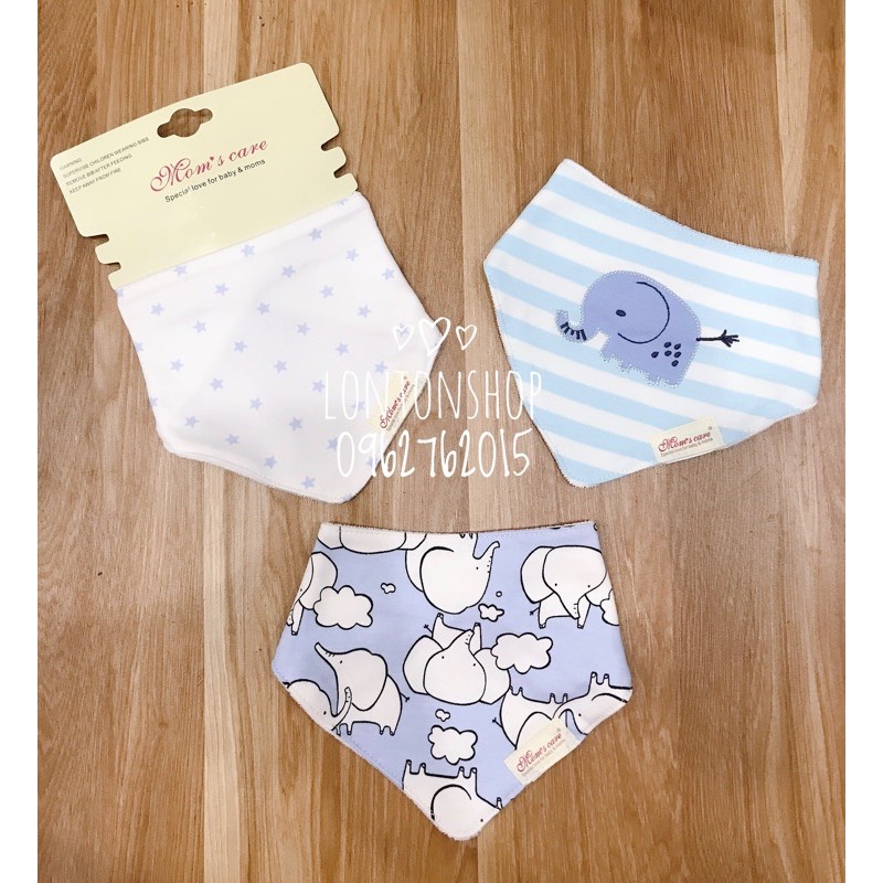 Set 3 yếm tam giác Momcare cho bé