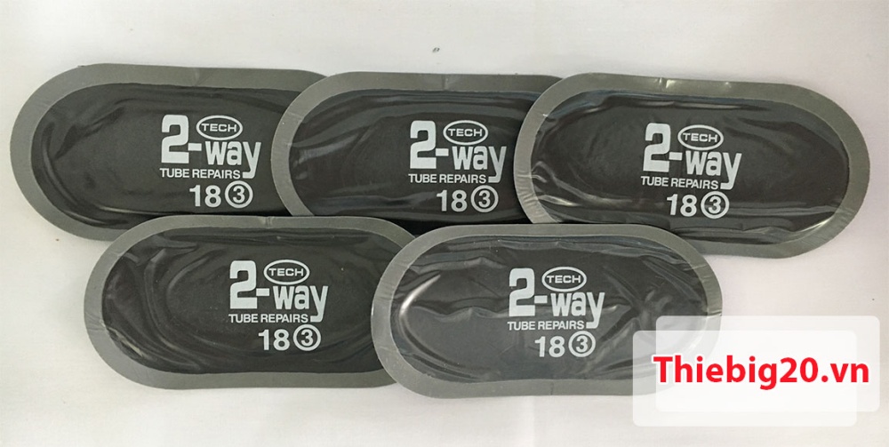 Hộp 20 miếng vá săm lốp ô tô, xe máy đa năng Tech 18 (Oval, 100x50mm)