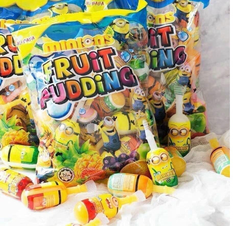 Thạch Rau Câu Trái Cây Fruit Pudding Minions ( Bịch 24 cây )