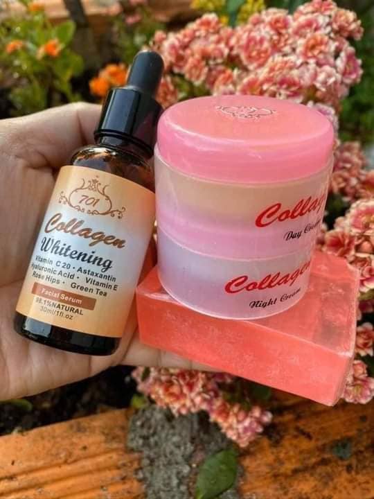 COMBO SERUM  VÀ KEM COLLAGEN PLUS VIT E