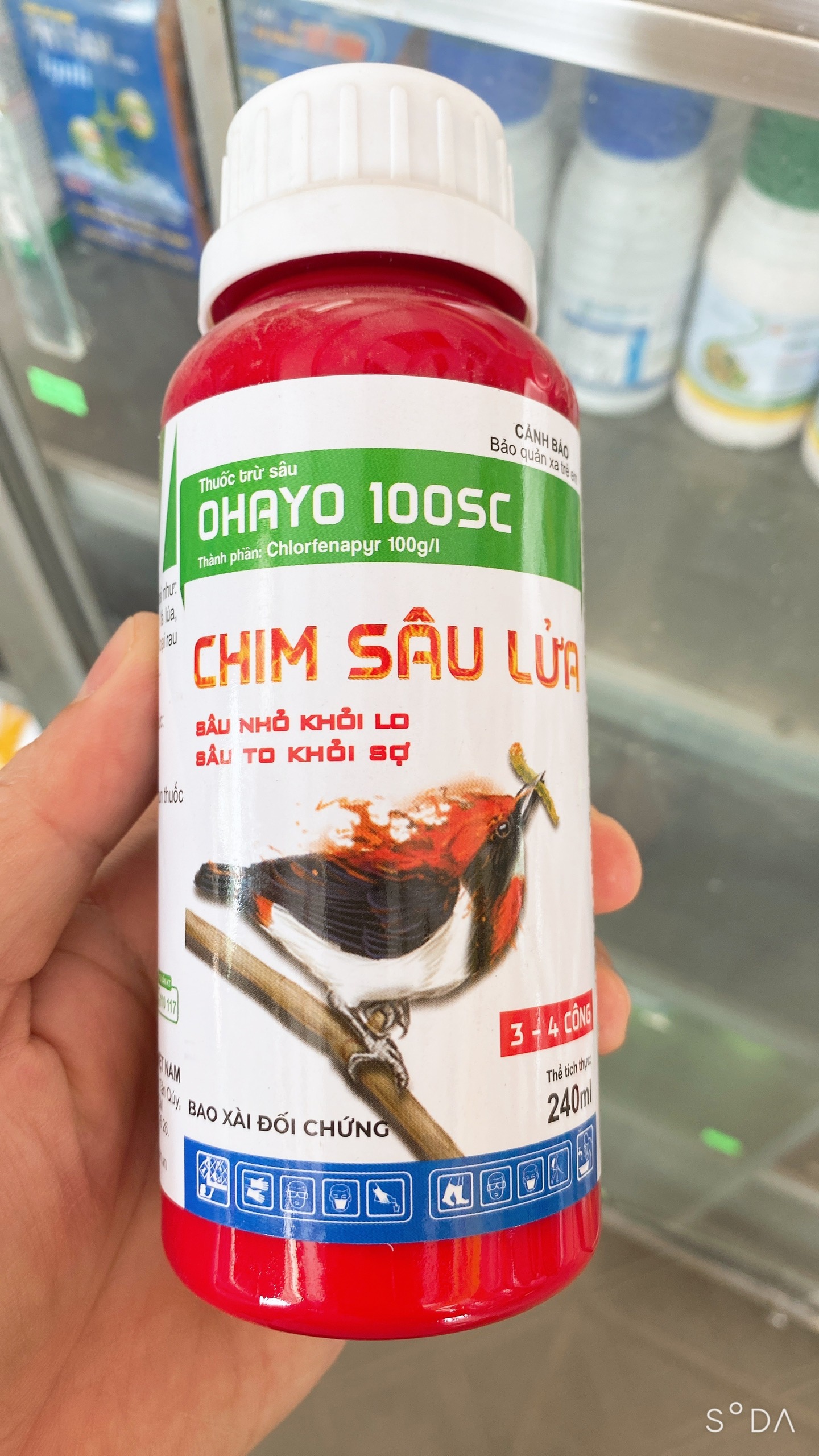 THUỐC TRỪ SÂU CHIM SÂU LỬA 100SC