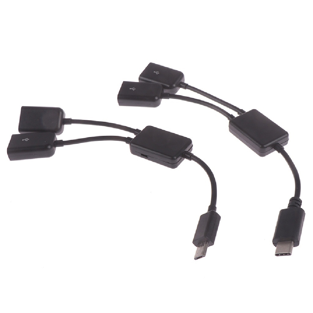 Bộ chia cổng Micro usb / Type C sang 2 otg (1 cái)