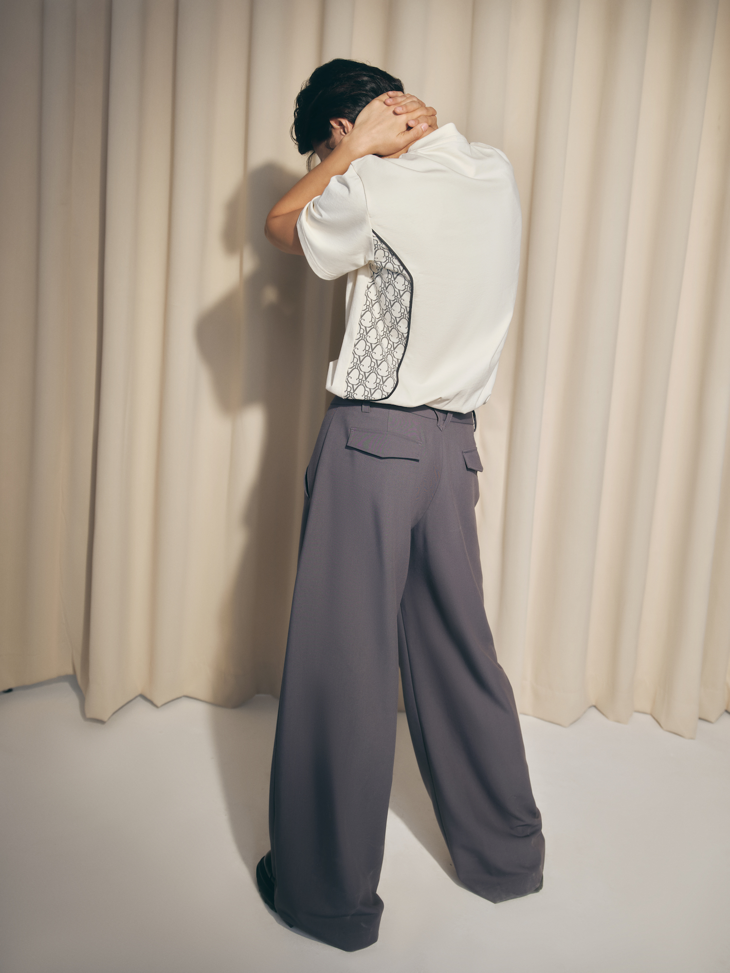DVRK - Áo Thun Oversize Họa Tiết Monogram Vai -DVRK-23FW
