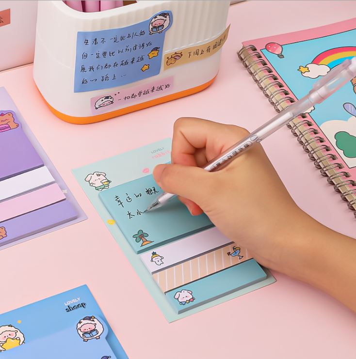 Giấy Note Ghi Chú Sticky Note 4 Màu 80 Tờ H172