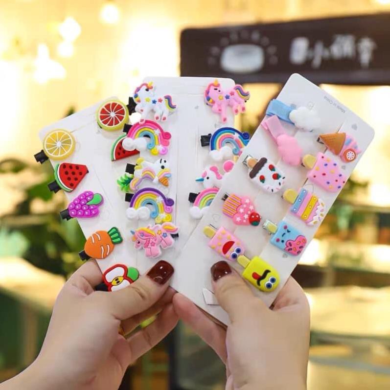 Sét 10 Kẹp Tóc Siêu Xinh Cho Bé Yêu