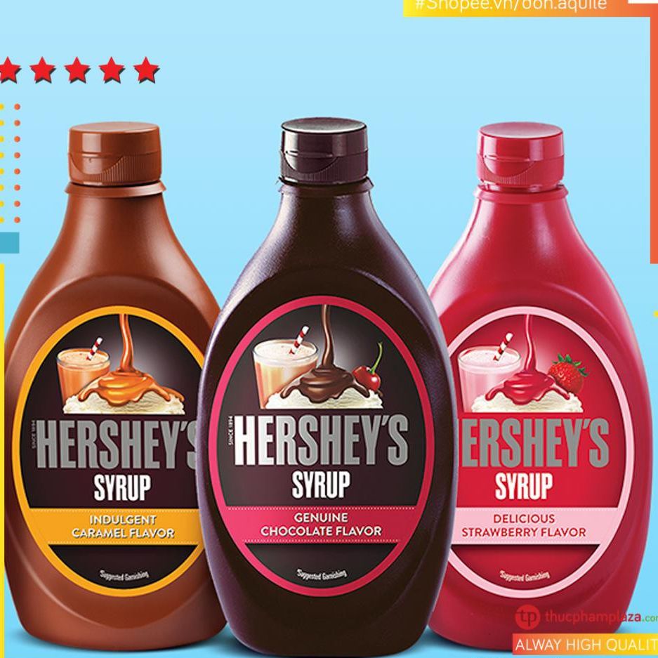Siro Hershey's socola chai 680g hàng Mỹ