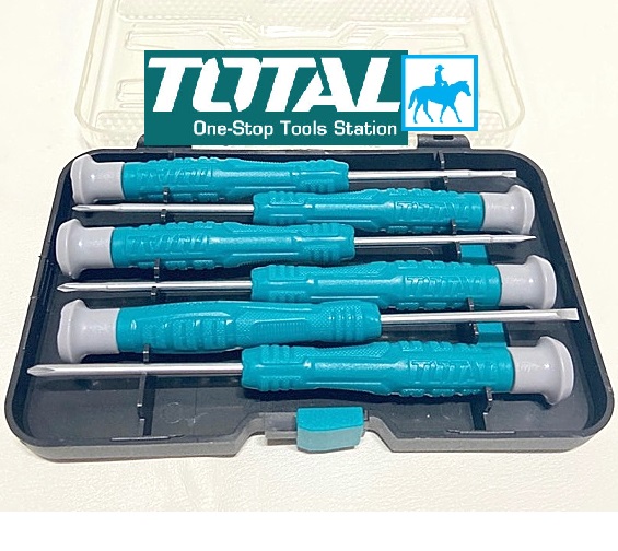 Bộ 7 tua vít sửa đồng hồ sửa điện thoại sửa điện tử Thép CR-V Total THT250726