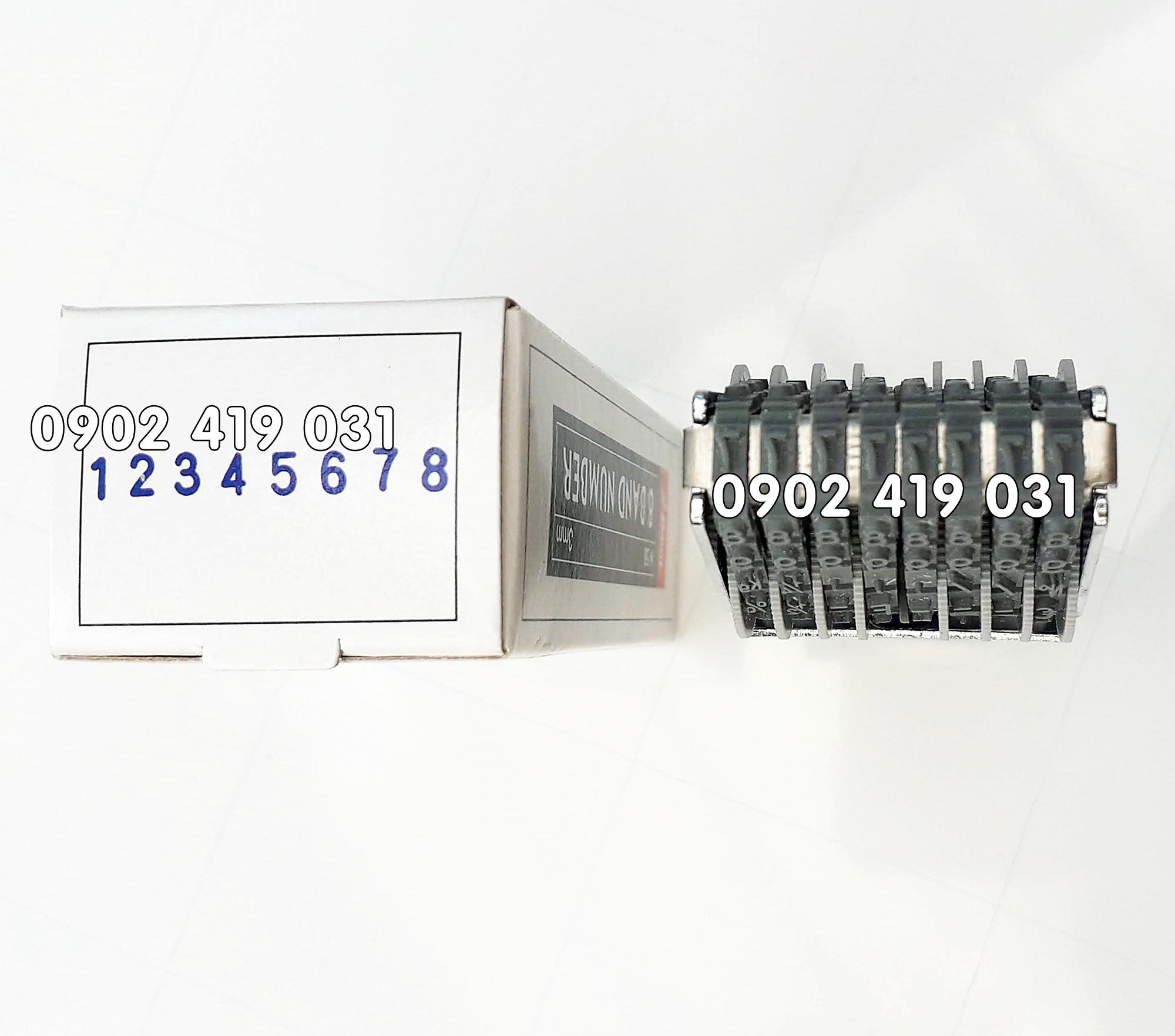 Dấu Đóng 8 Số Cao 3mm Shiny N58 ( Chấm Mực Ngoài )
