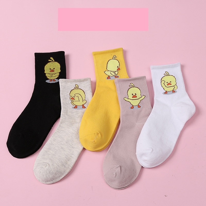 Tất vớ nữ vịt vàng cute