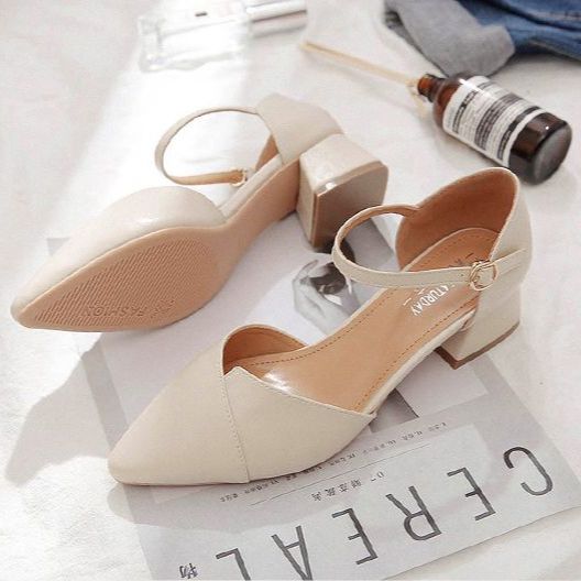 Cao Gót Nữ Cao 5CM Nu và Đen Mã VNKC26