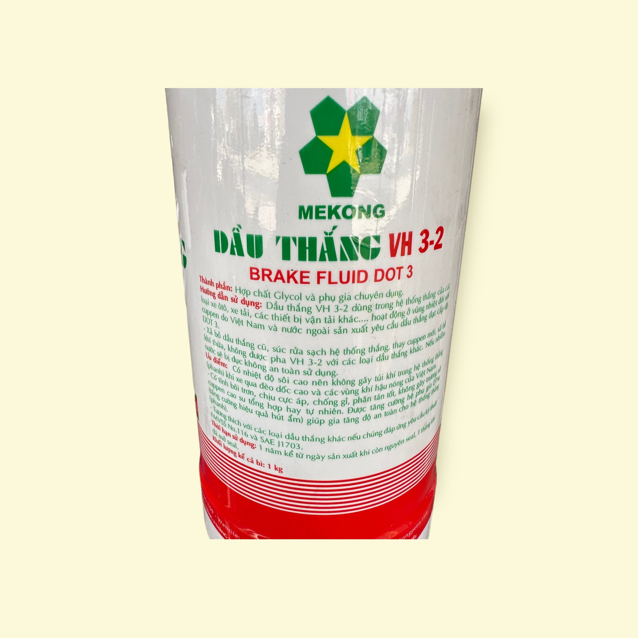 DẦU THẮNG ( Dầu phanh ) DOT3 MEKONG VH 3-2 1Kg