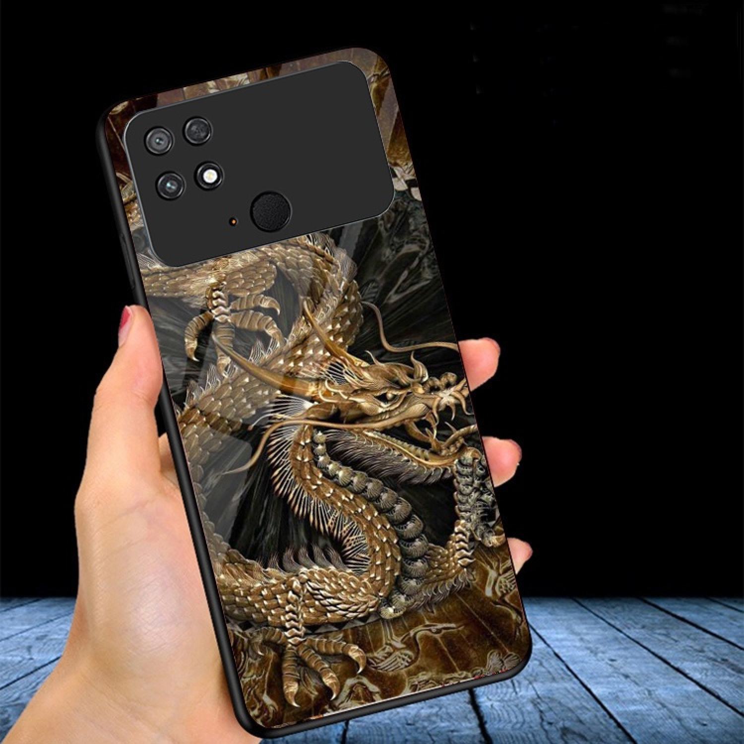 Ốp Lưng XIAOMI POCO C40 mặt kính gương bóng