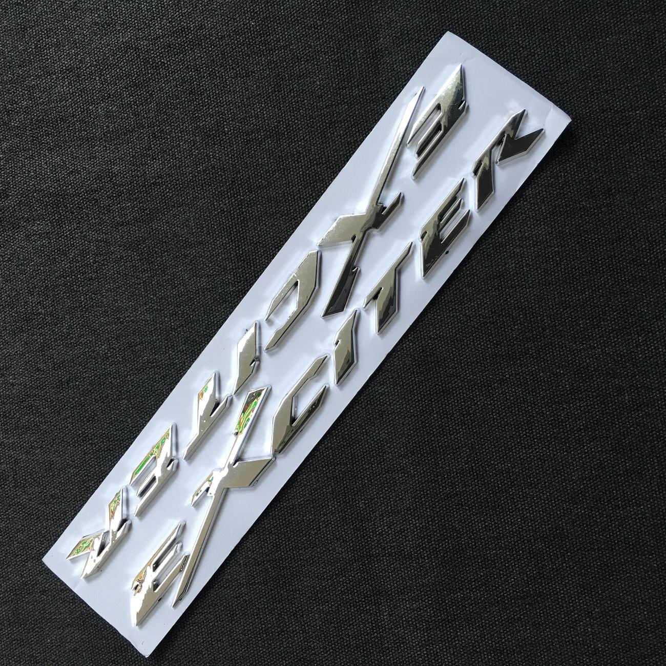 [LẠC TRÔI MUA HÀNG] TEM CHỮ EXCITER NỔI CÓ KEO DÁN 2 BÊN DÍNH SIÊU CHẶT (MÀU BẠC)