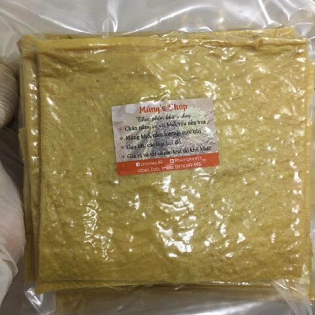 Váng đậu khô sạch (1kg Tàu hũ ky hút chân không)