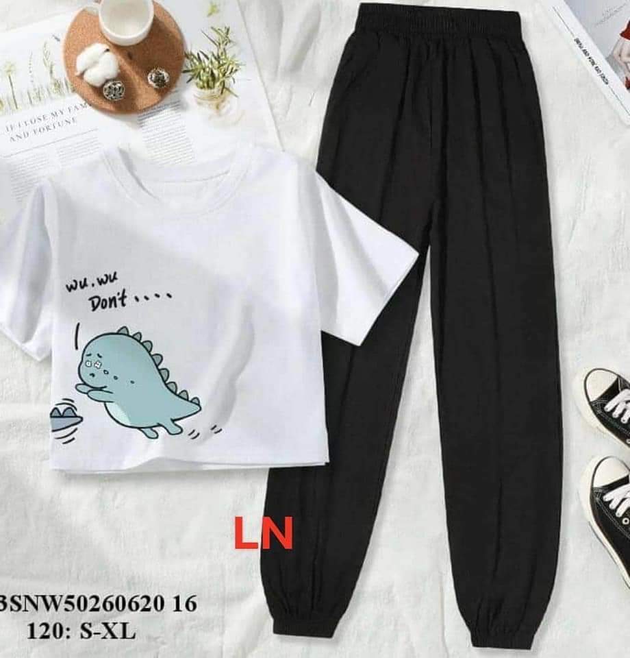 SÉT ÁO KHỦNG LONG KÈM QUẦN BO GẤU