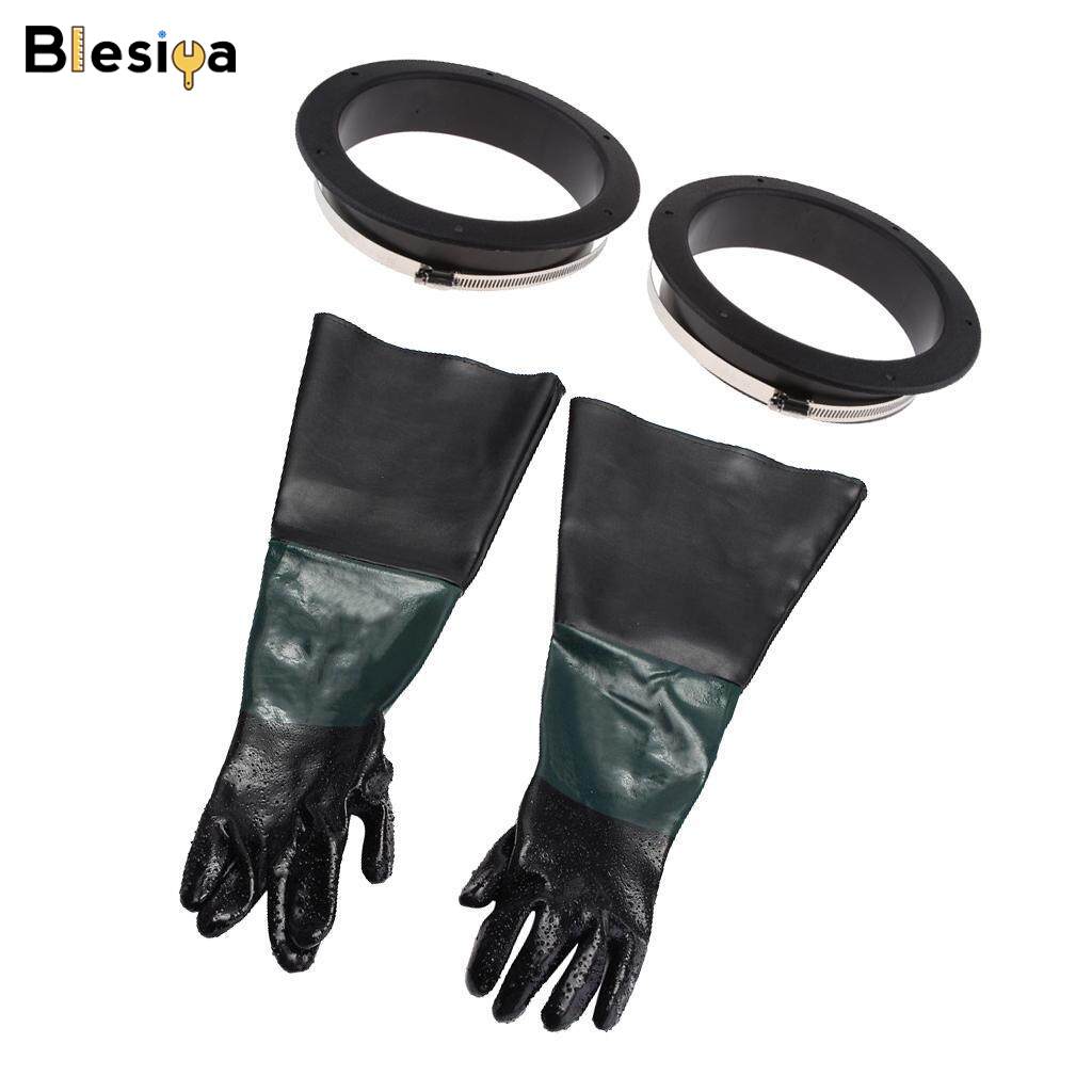 Blesiya Heavy Duty Sand Blasting Gloves Sand Blast Gloves for Sandblasting Cabinets