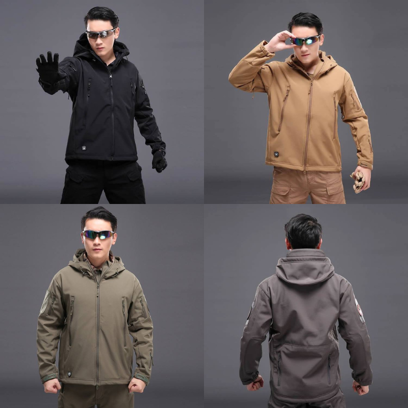 Áo Khoác Chiến Thuật TAD, Áo Khoác Tactical Lót Nỉ Vải Trượt Nước