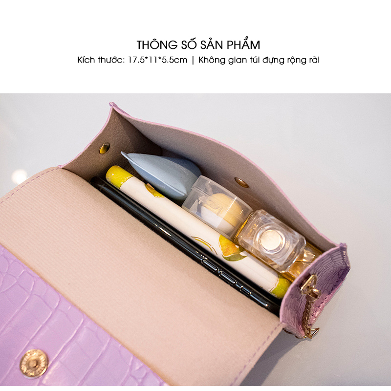 Túi đeo chéo mini hoa cúc xinh xắn D873