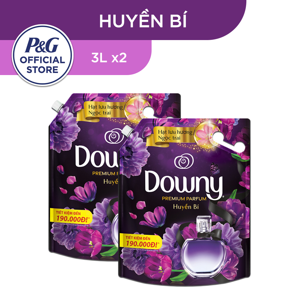 Combo 2 Túi Nước Xả Vải DOWNY 3L Nhiều Mùi Hương