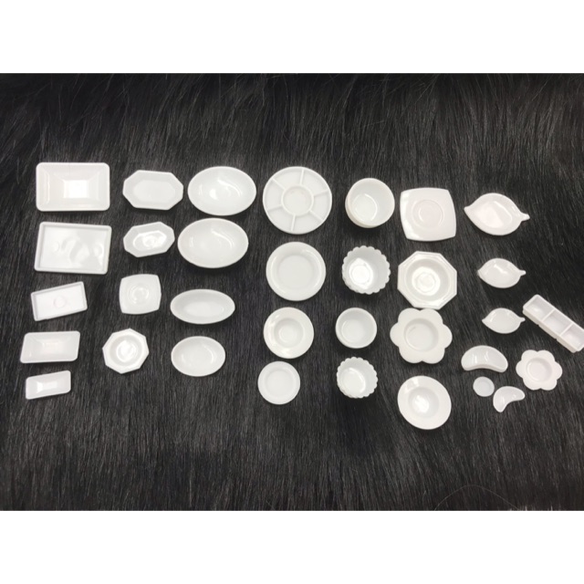 Sét 33pcs tô chén dĩa bát khay mini dùng cho búp bê cam kết sản phẩm đúng mô tả chất lượng đảm bảo