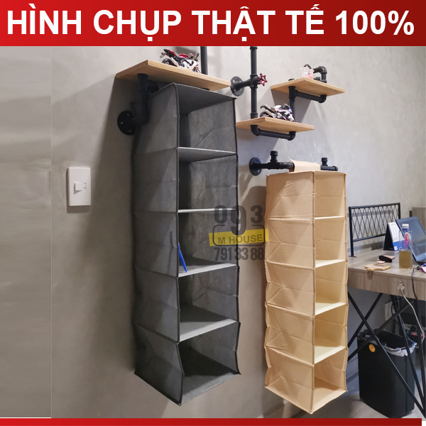 Tủ Vải Đựng Đồ 5 Ngăn 3 Ngăn Túi Vải Đa Năng