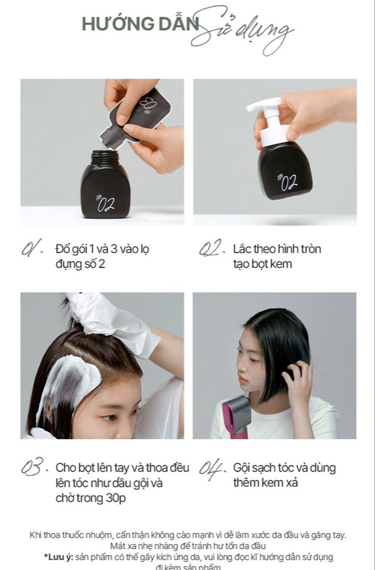 Gội Nhuộm Tóc Dạng Bọt Miseen Scène Hello Bubble Foam Color