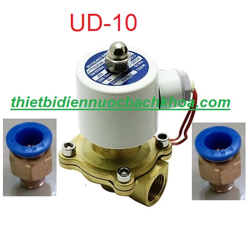 Van điện từ UD-10 gài nhanh ống 10ly - 220V (cuộn coil đồng)
